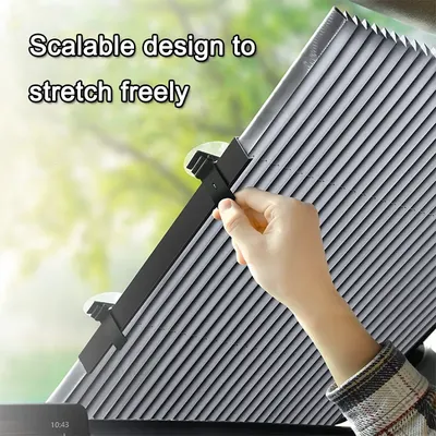 Auto Retractable Car Windshield Sun Shade Automatic Extension Cover Window Sunshade UV Sun Visor Protector Curtain 60/80CM Tools