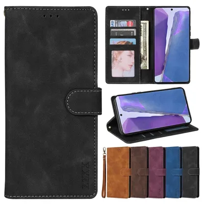 Wallet Card Slot Magnetic Flip Leather Case For Samsung Galaxy Note 20 Ultra 10 Lite 9 S8 S9 S10 S20 S21 A05s A06 A07 A14 A26