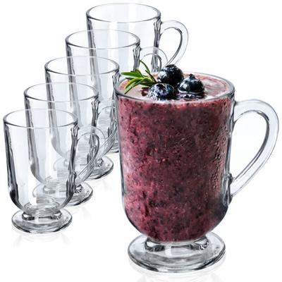 Kaffeegläser, 6er Set, 300ml, Teegläser aus Glas, Glühweingläser - Kadax