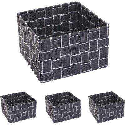 Hegele - 4er-Set Aufbewahrungskorb HHG-258, Dekokorb Korb Körbchen Aufbewahrung Regalkorb Deko Image