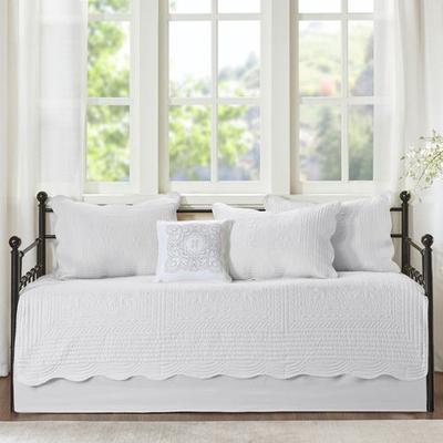 Tuscany Daybed Cover Bed Set White Six Piece Set, Six Piece Set, White