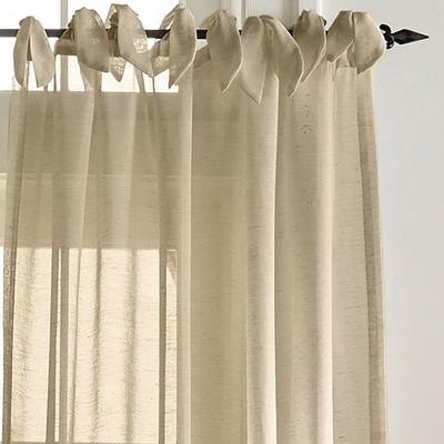 Finnell Semi Sheer Window Panel, 52 x 95, Flax