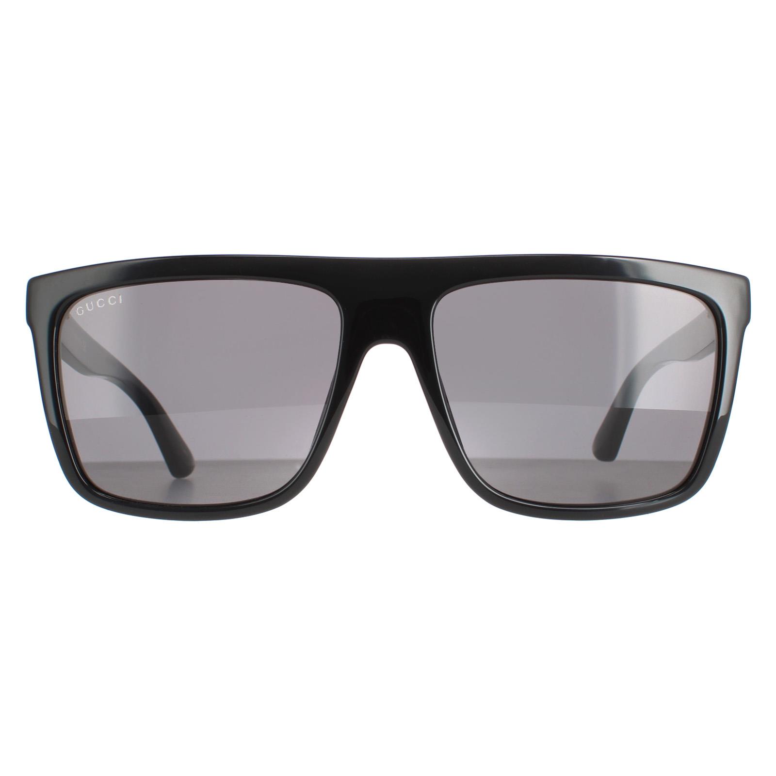 Lunettes de soleil Gucci Carré Homme Noir Gris GG0748S Image