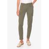 Slim-fit-Jeans LE TEMPS DES CERISES "BALARD", Damen, Gr. 26, EURO-Größen, grün, 98% Baumwolle, 2% Elasthan, Jeans, mit aufgesetzten Taschen