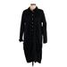 Maeve by Anthropologie Casual Dress - Shirtdress Collared Long Sleeve: Black Dresses - New - Women's Size Large