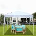 Barara King Canopy Tent Tents for Parties Outdoor Gazebo Sun Shade Shelter 3 x 6m Home Use Outdoor Camping Waterproof Folding Tent with Carry Bag White