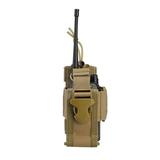 Tactical Molle Radio Pouch Walkie Talkie Holster Nylon Waist Pack Belt Bag Pocket Military Hunting Accessories