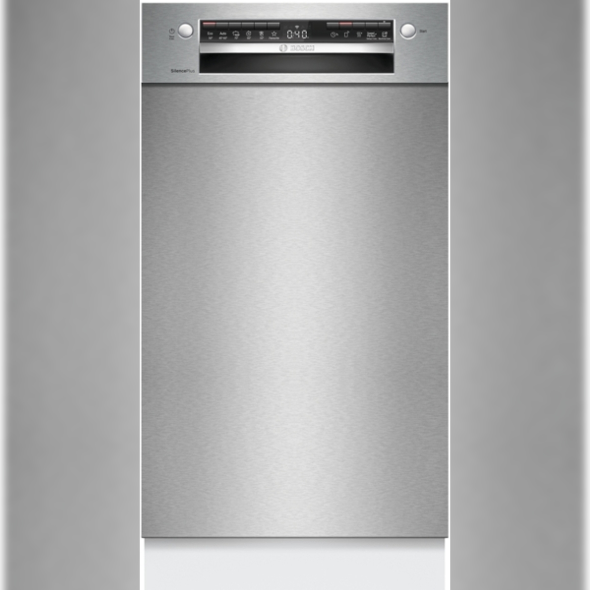 Bosch Serie 4 SPU4HMS10E Unterbau-Geschirrspüler, Höhe 81,5 cm, Breite 45 cm, Edelstahl Image