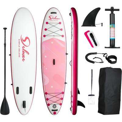 Inflatable Stand Up Paddle Board with Accessories & Backpack, Surf Control