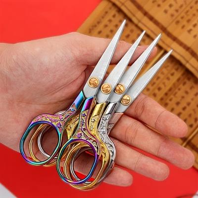 Stainless Steel Paper-cut Embroidery Scissors, Han...