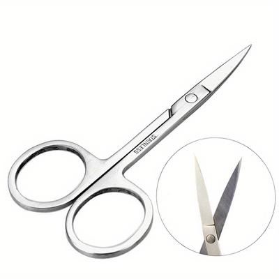Professional Grooming Scissors For Personal Care Facial Hair Removal And Nose Eyebrow Trimming Stainless Steel Scissors For Women & Men