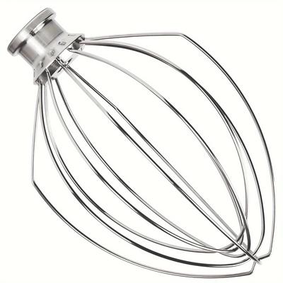 Lomild K5aww Replacement Whole Stainless Steel Wire Whip For 5 Quart Lift Bowl 6-wire Whip Kitchenaid Mixer Attachment, Dishwasher Safe