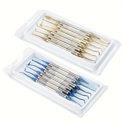 Dental Resin Filler Tools Set, Blue Golden Dental ...