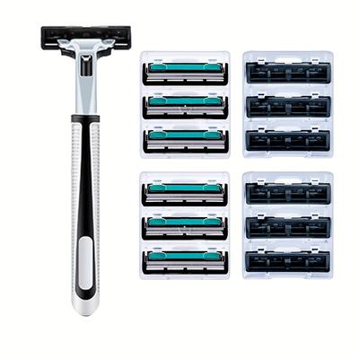 Manual Shaver For Men, Two-layers Manual Razor, Replacement Blades, Shaving Tools