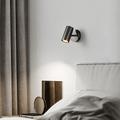 appliques murales avec projecteur comme lampe de lecture de chevet, luminaires muraux à led avec interrupteur réglable noir h65 applique en cuivre éclairage pour couloir couloir chambre