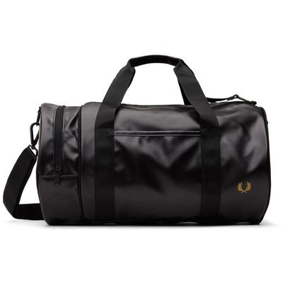 Black Classic Barrel Bag - Black - Fred Perry Gym Bags