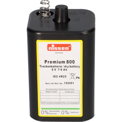 Verschiedene - Nissen 4R25 Premium 800 - 6V / 7-9Ah Trockenbatterie - ohne Quecksilber und Cadmium Image