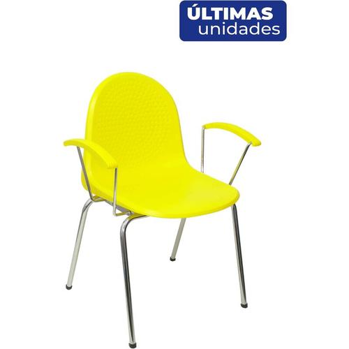 Piqueras Y Crespo - Pack 4 Stühle Siehe gelber Kunststoff