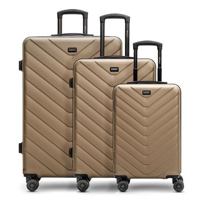 Redolz Essentials 07 3-SET 4 Rollen Kofferset 3-teilig champagne 2 Nude Herren Image