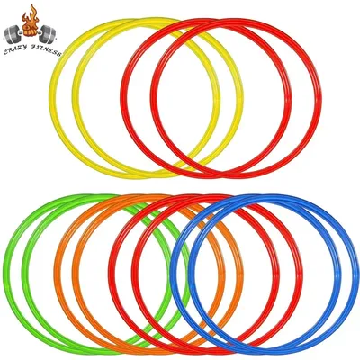 5/12pcs Durable Agility Training Rings Portable Football Soccer Speed Agility Training Rings Sport