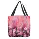 Women's Tote Shoulder Bag Canvas Tote Bag Polyester Shopping Holiday Beach Print Large Capacity Foldable Lightweight Flower Red Blue