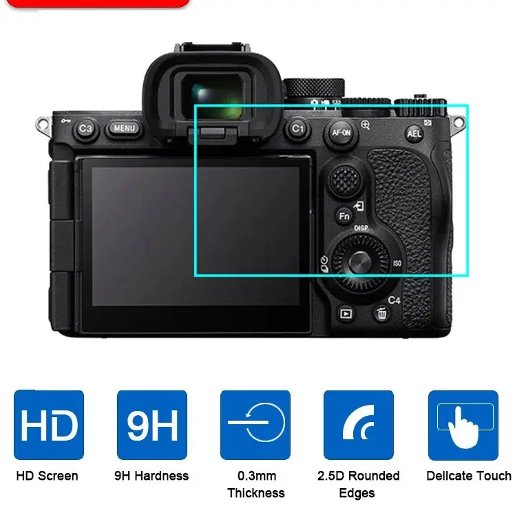 2PCS Gehärtetem Glas Für Sony Alpha A7RV A7R5 A7IV A7M4 A7M3 A7M2 A7II A7III A7R2 RX100 ZV1 M6 m7 Screen Protector Kamera Film Image