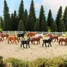 Evemodel 40 stücke Modelle isen bahnen ho Maßstab 1:87 Modell pferde bemalte Nutztiere an8701