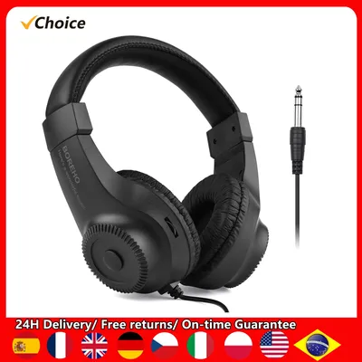 Kabel gebundene Stereo-Monitor-Kopfhörer Over-Ear-Headset mit 50-mm-Treiber-3, 5-mm-Stecker zur Aufnahme von Überwachungs musik (nicht für PC) Image