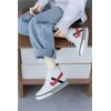 BJD/SD Puppenbrett-Sportschuhe für Jungen, hübsche flache Sohle, weiß, schwarz, lässige Turnschuhe,