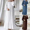 S-3XL elegante Frauen kleider Sommer große Kleidung lässiges Outfit lange Robe 2024 neues weißes Kleid auf Förderung weibliche Kostüme