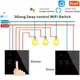 2 pz/set Tuya Smart 1/2/3 Gang 2 Vie WIFI Interruttore Interruttori A Parete In Vetro Touch Compatibile Alexa Google Casa di Controllo Vocale