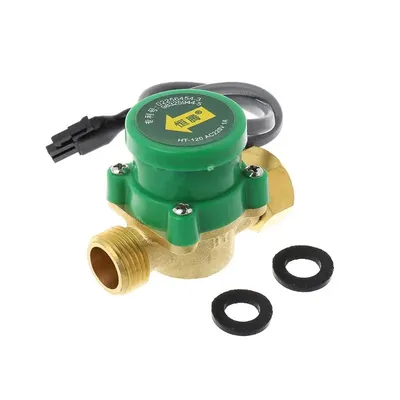 50PB HT-120 G1/2 "-1/2" Hot And Cold Water Circulation Pump Booster Flow Switch 1.5A Dropshipping