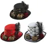 Steampunk Hat Steampunk Top Hats For Men With Goggles Steampunk Time Hat Steampunk Accessories