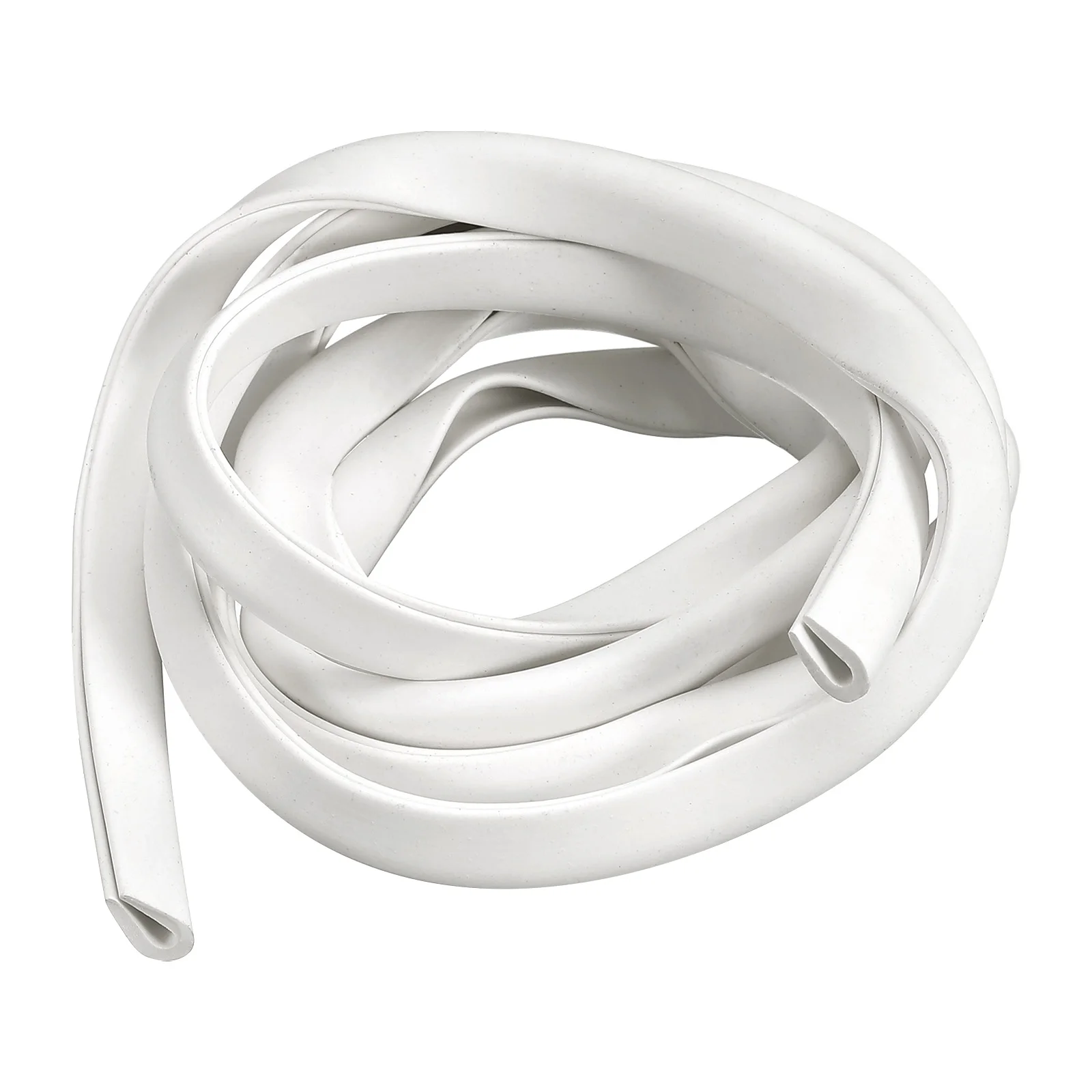 Uxcell Gummi-Kantenverkleidung, U-Kanal-Kantenverkleidung, Dichtungsstreifen, Kantenschutz, passend für 1,5–2,5 mm Kanten, 1/2 Meter Länge, Weiß Image