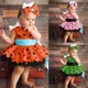 Halloween elegante Mädchen Kleid Kleinkind Kinder Höhlenmensch Kostüm Hunde knochen historische