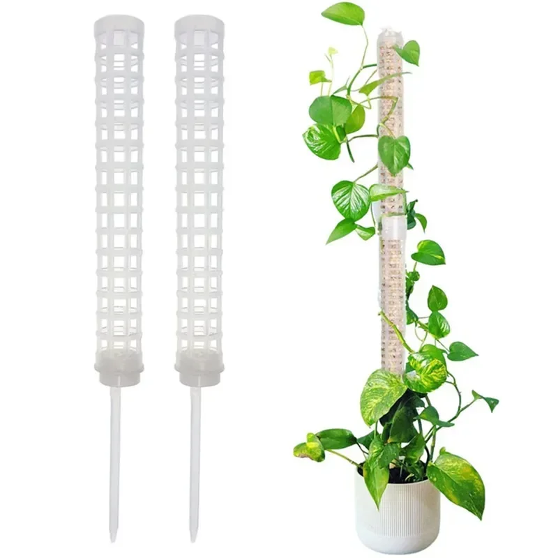 Pflanzenspalier, Stützstab, Kunststoff, Moosstange, Blumentopfständer für den Innenbereich, grüner Dill, Weinrebe, Gartenzubehör Image
