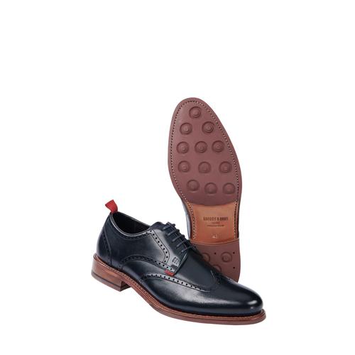 Gordon & Bros Herren Businessschuhe Blau einfarbig