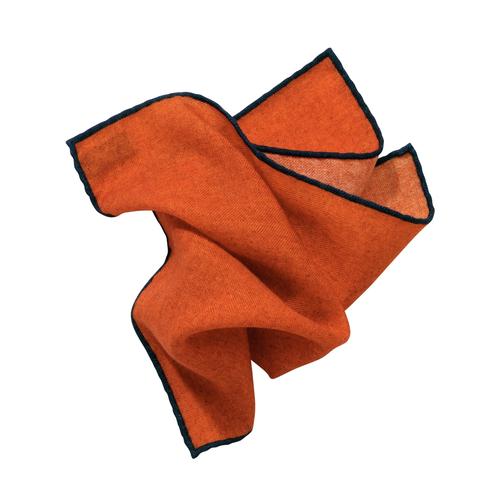 Mey & Edlich Herren Einsteck-Taschentuch Orange einfarbig