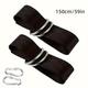 TEMU Easy-install, Durable Nylon Hammock Straps - Outdoor Swing & Yoga Hanging Rope, Tree-friendly Suspension Kit For Hammocks And Chairs