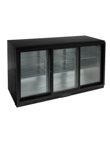 Polar Hintere Bar 3 Schiebetüren Glas 320 Liter Schwarz, 350 W, 220 V - MONO Image