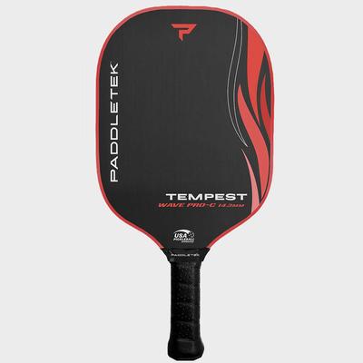 Paddletek Tempest Wave Pro-C 14.3 Paddle Pickleball Paddles Wildfire-Red