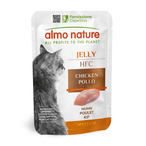 6x55g Chicken Pouches Jelly HFC Almo Nature Wet Cat Food