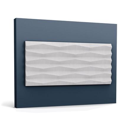 Orac - 3D Wandpaneel Decor W112 modern ridge Wandpaneel Zierelement Modernes Design weiß 2 m Image