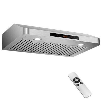 Costway 35.5/29.5 Inch Under Cabinet Range Hood 900 CFM Kitchen Vent with 4 Fan Speed-29.5 inches