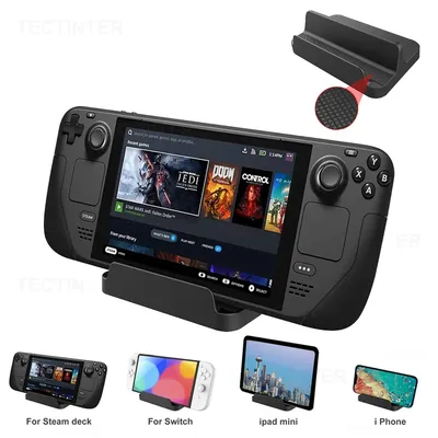 Game Console Holder Bracket Base Compatible with Nintendo Switch / OLED / Lite Storage Stand for Steam Deck Game Accessories