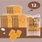 12pcs Creative Cleaning Sponges Pad Bread Shape Dishwashing Reusable Japanese Kitchen Sponge Innovative Household Cleaning