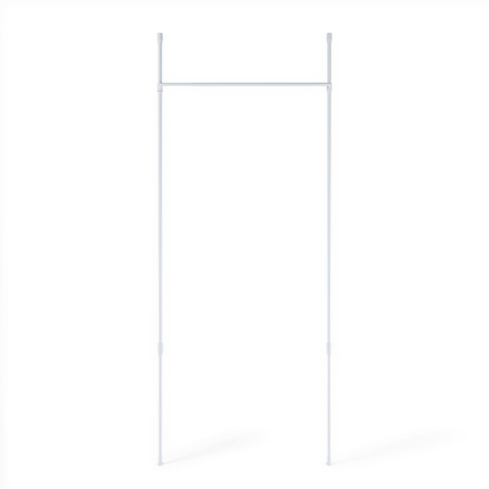 Tringle à rideaux sans perçage séparateur de pièce blanc