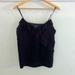 J. Crew Tops | J Crew Velvet Going Out Tank Top In Black Womens Size 6 H2213 New | Color: Black | Size: 6