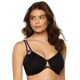Plus Size Women's Amaranth Unlined Minimizer Bra by Paramour in Black (Size 38 C)