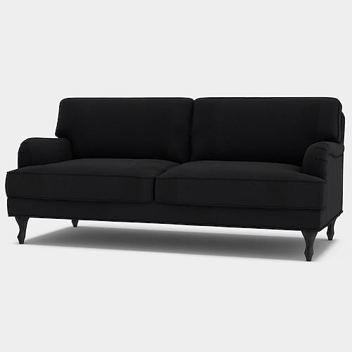 Sofaüberzug 3-Sitzer uni gesteppt Samt Überwürfe Image